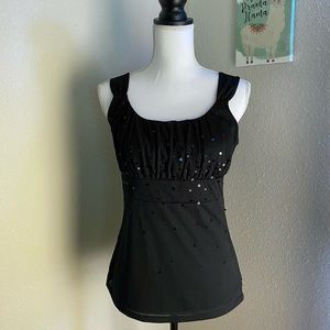 Ann Taylor, Black Sleeveless Blouse, Size M